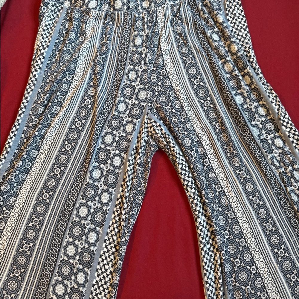 Cato Patterned Wide Leg Pants